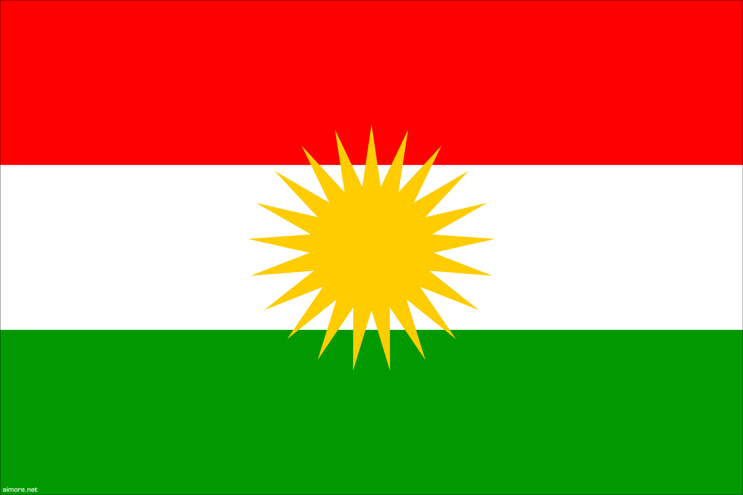 Bandeira Curdistão